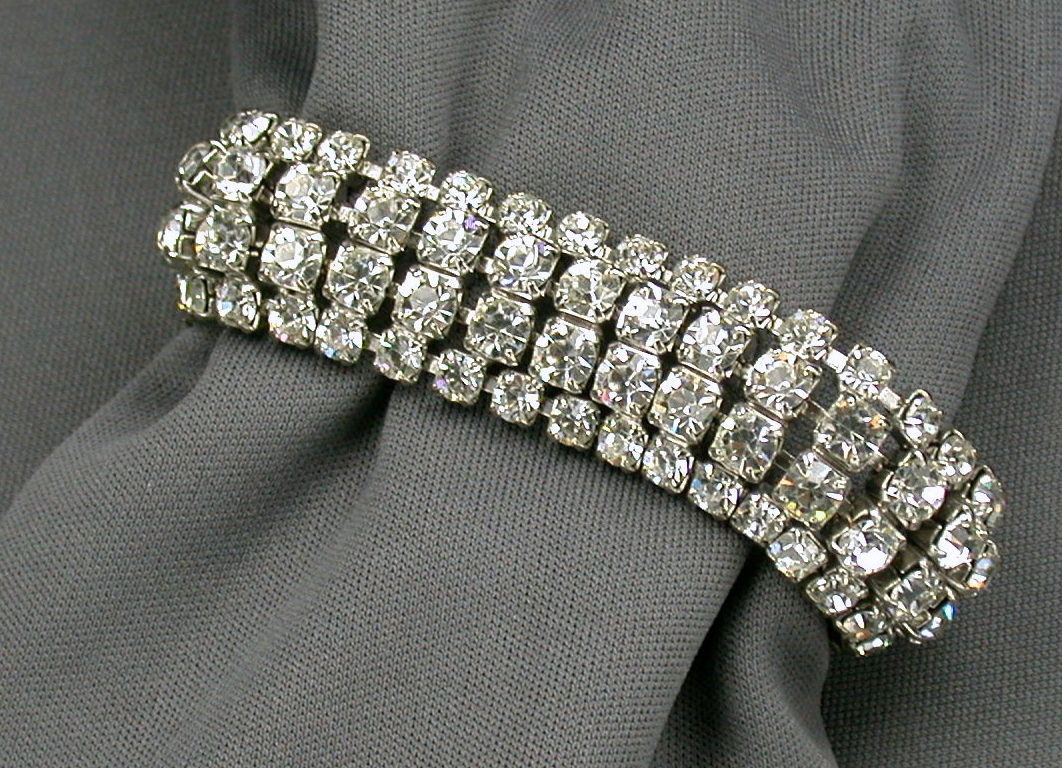 Weiss Clear Rhinestone Bracelet