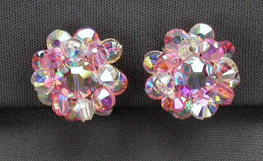 Hobe Pink Crystal Earrings