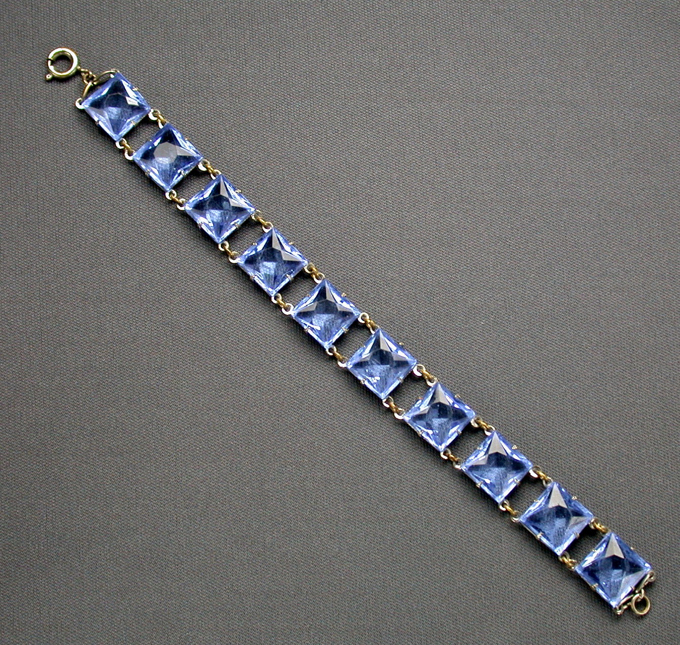 Blue Art Deco Bracelet