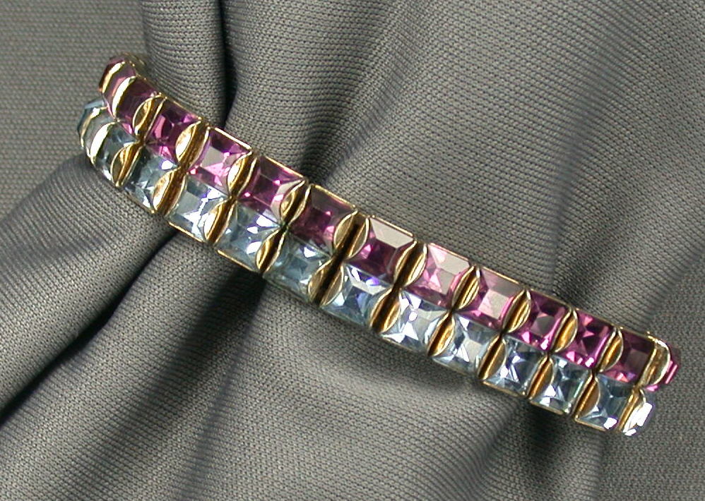 Art Deco Double Line Bracelet