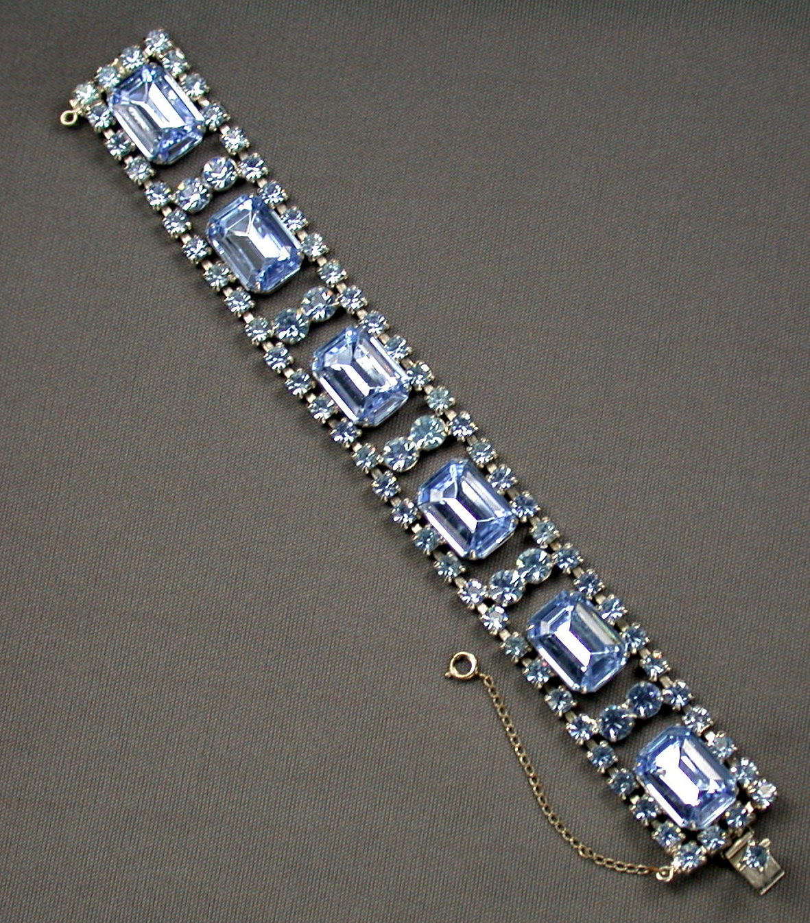 Blue Rhinestone Bracelet