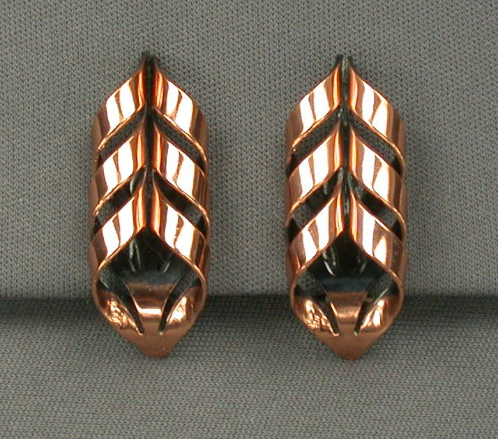 Renoir Copper Earrings