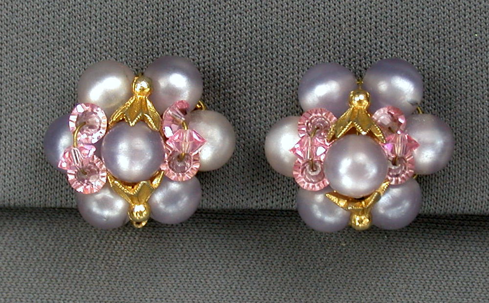 Hobe Lavendar & Pink Earrings